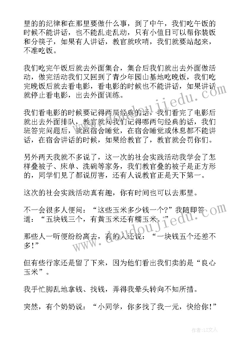 2023年小学生实践活动总结报告 小学生社会实践活动文字(模板10篇)