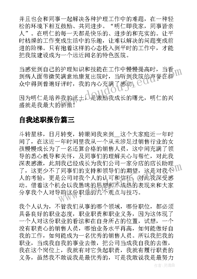 2023年自我述职报告(通用9篇)