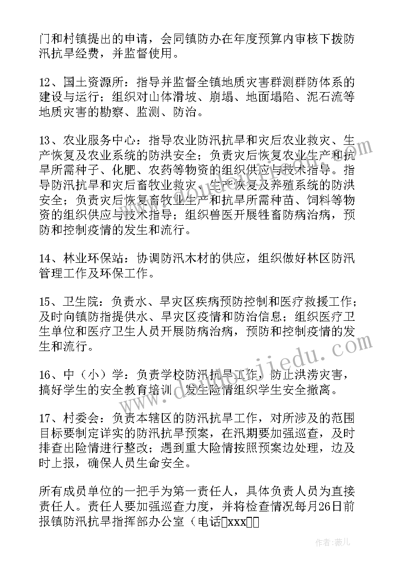 2023年抗旱防汛应急预案方案 防汛抗旱应急预案(模板7篇)