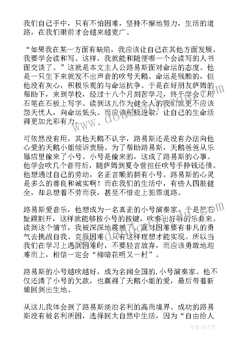 最新船长手记读后感 稻草人四年级读书心得体会(大全5篇)