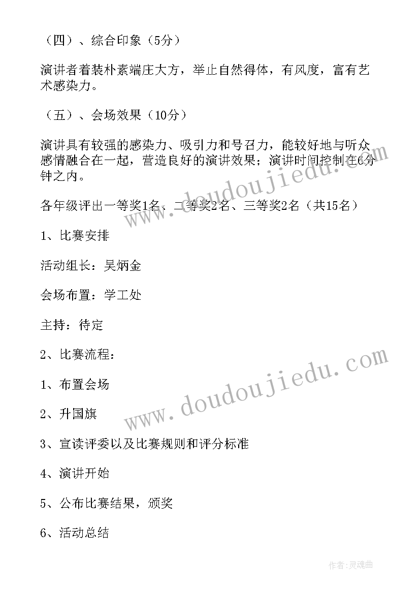 最新演讲比赛活动策划方案附录 演讲比赛策划方案(优秀9篇)