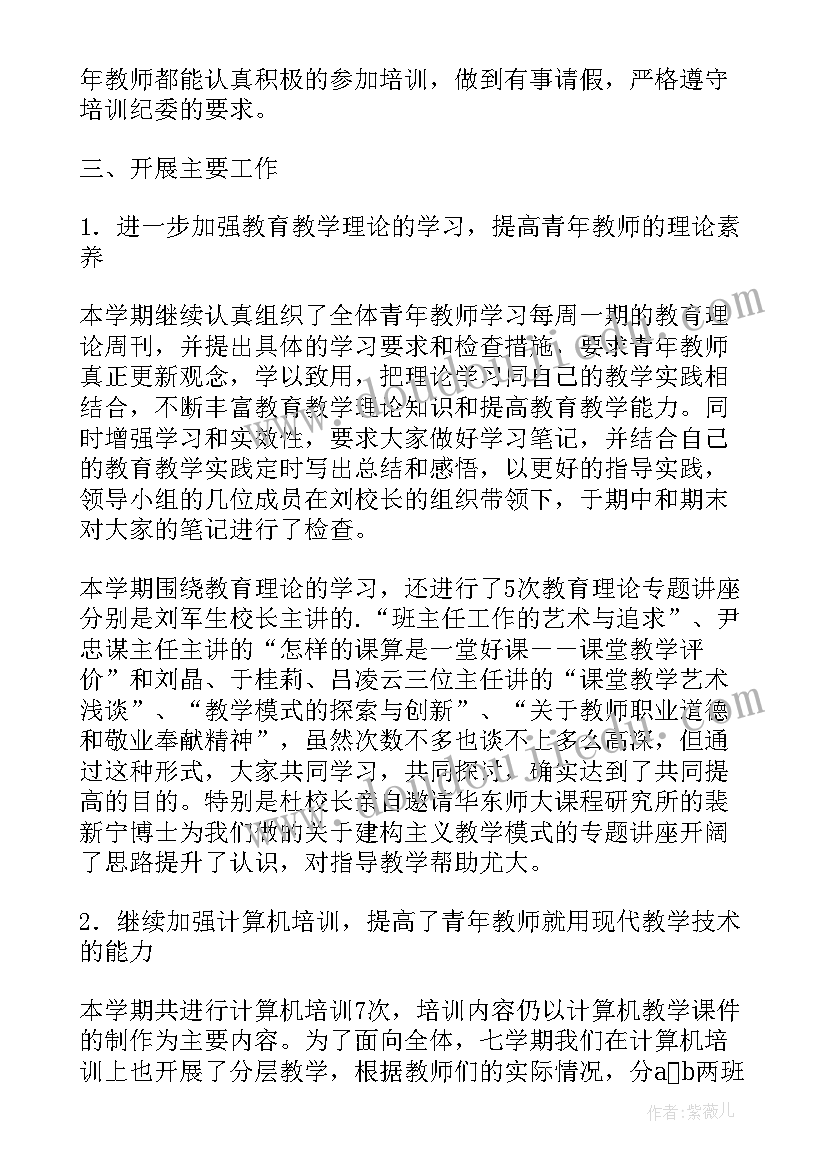 2023年青年教师培训总结报告(模板5篇)