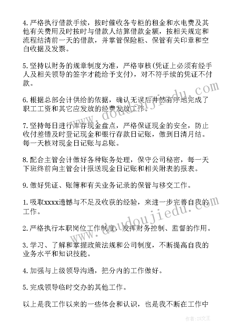 出纳年度工作总结报告 出纳年度工作总结(模板7篇)