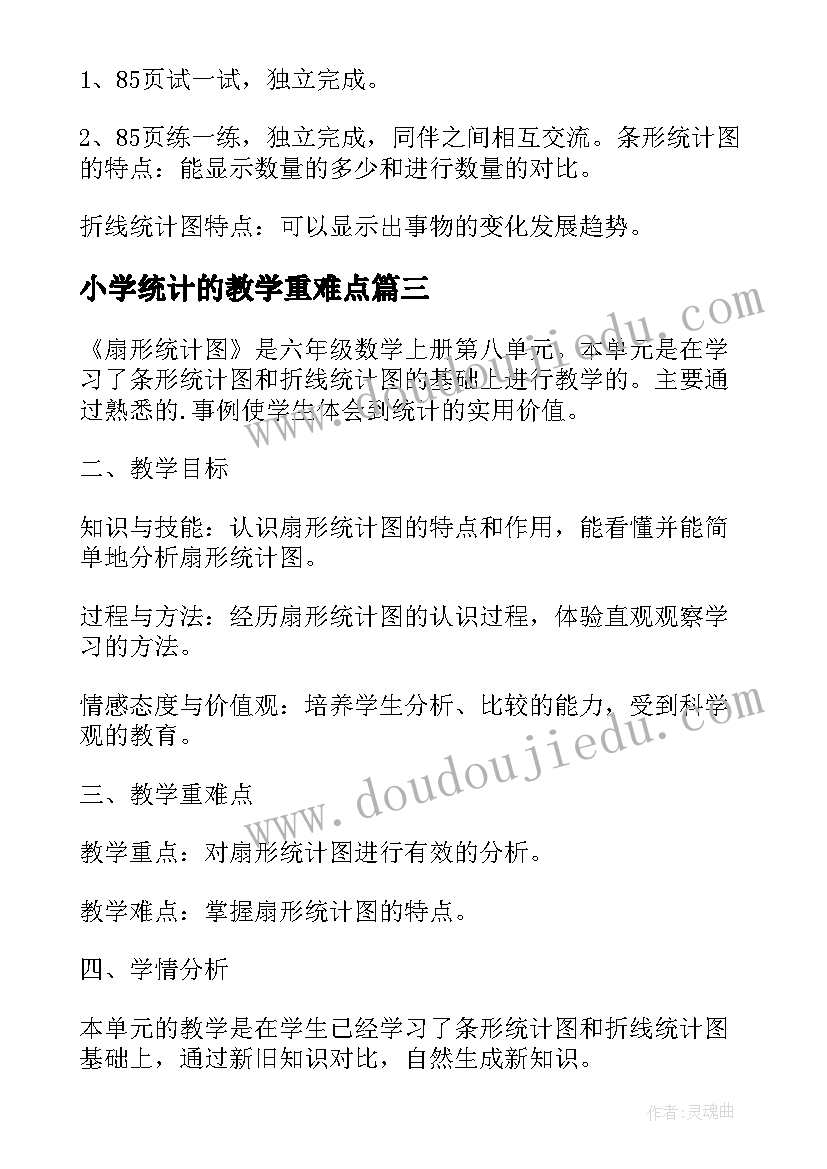 2023年小学统计的教学重难点 小学数学复式折线统计图教案(精选8篇)