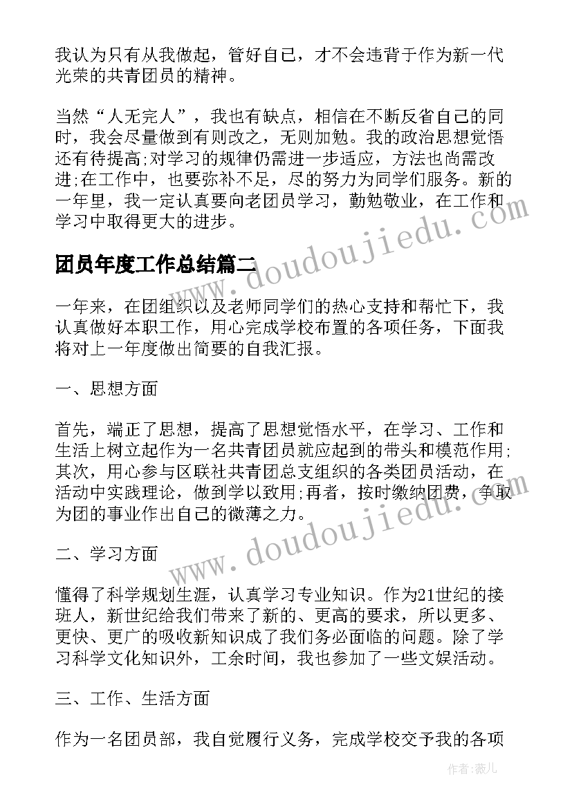 2023年团员年度工作总结 团员年度个人工作总结(优质5篇)