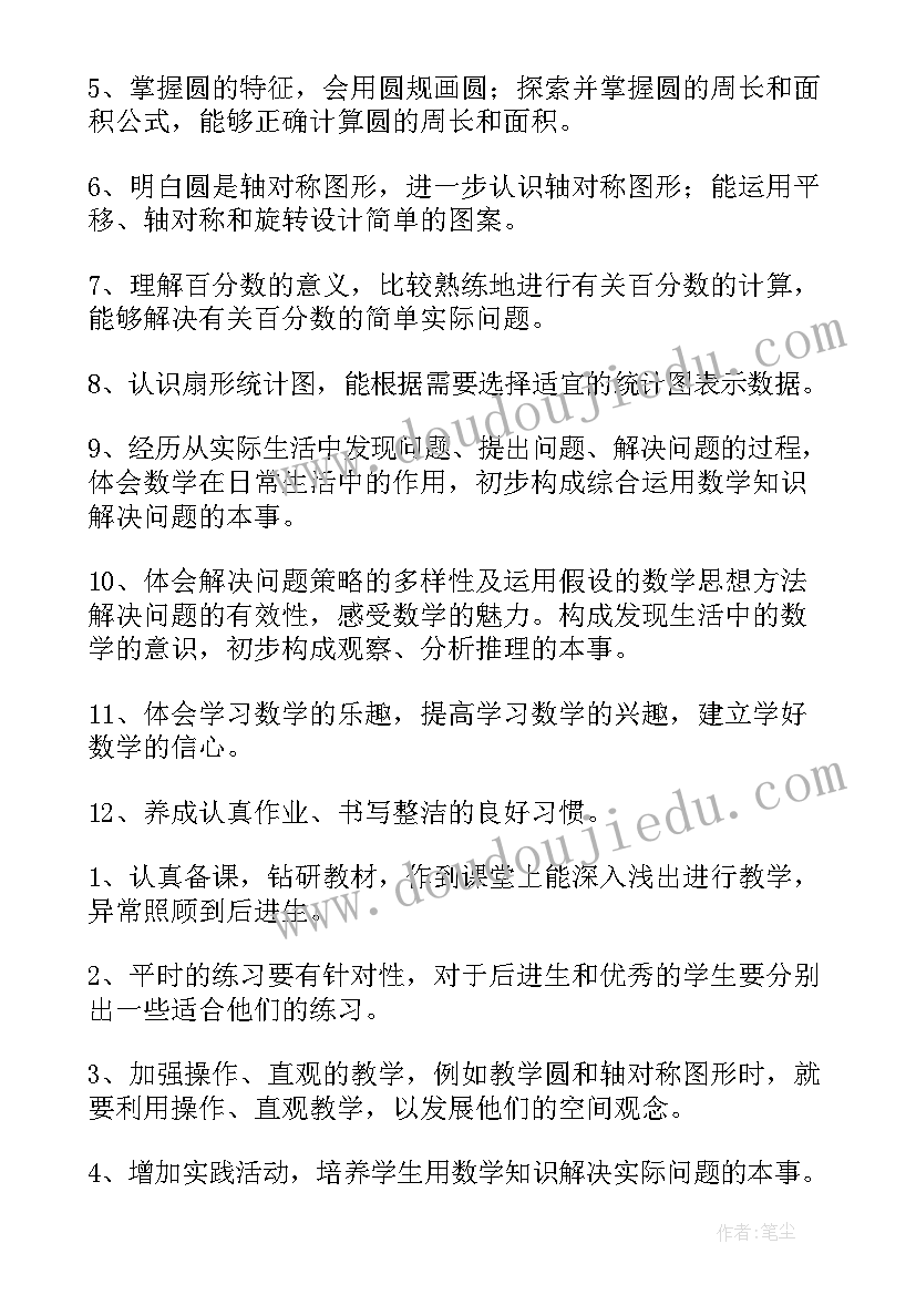 六年级数学工作总结苏教版 六年级数学工作总结(优秀5篇)