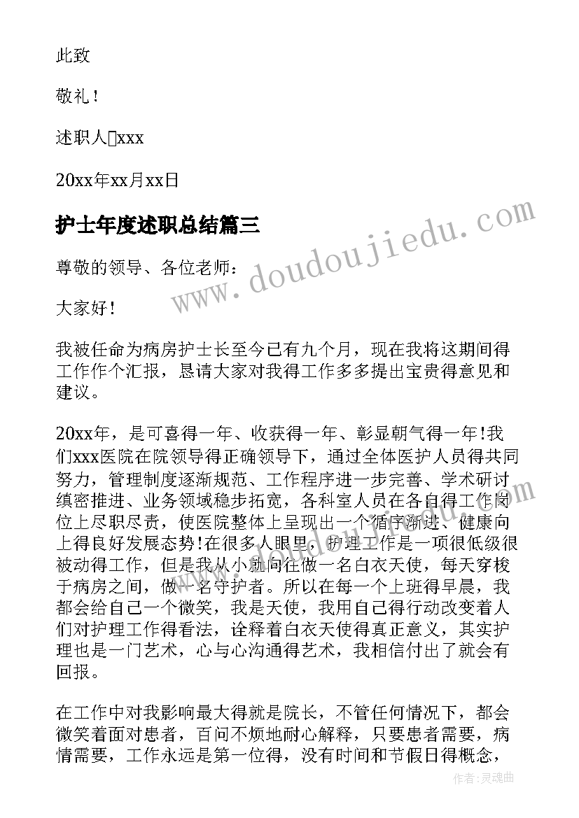 2023年护士年度述职总结 护士年度述职报告(优秀10篇)