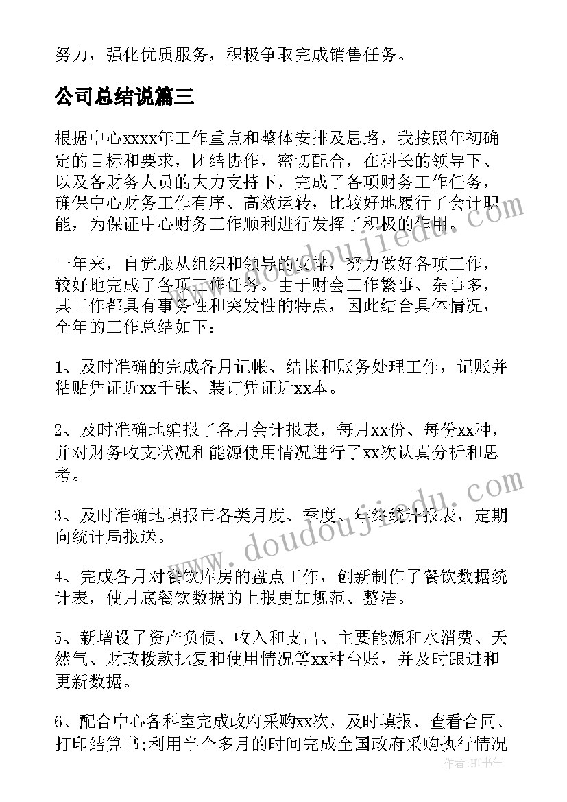 2023年公司总结说 的公司会计岗位年终总结精辟(通用5篇)