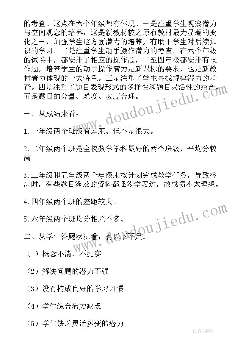 2023年数学学情分析报告解读视频 小学数学学情分析方案和报告(大全5篇)