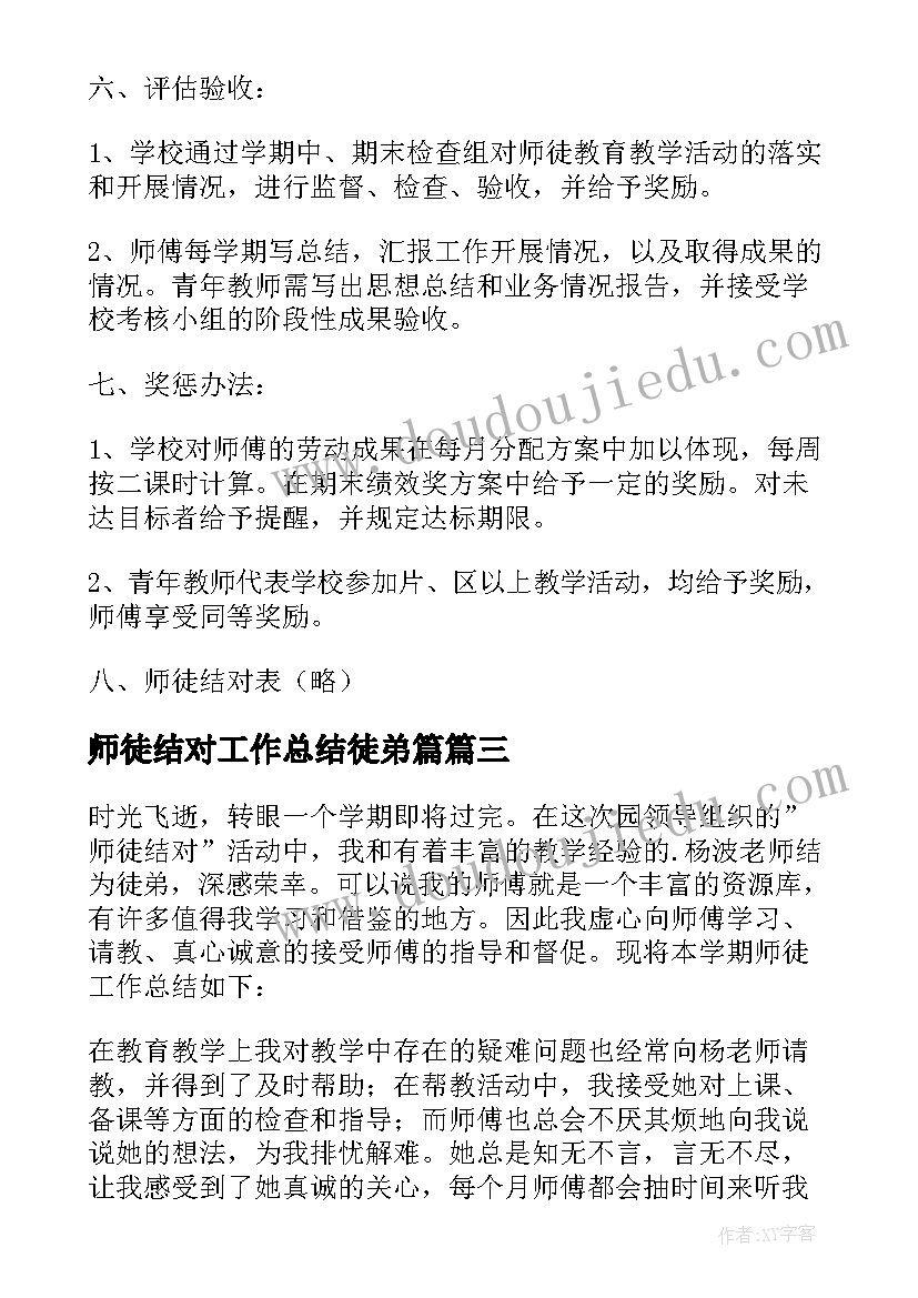 2023年师徒结对工作总结徒弟篇(大全5篇)