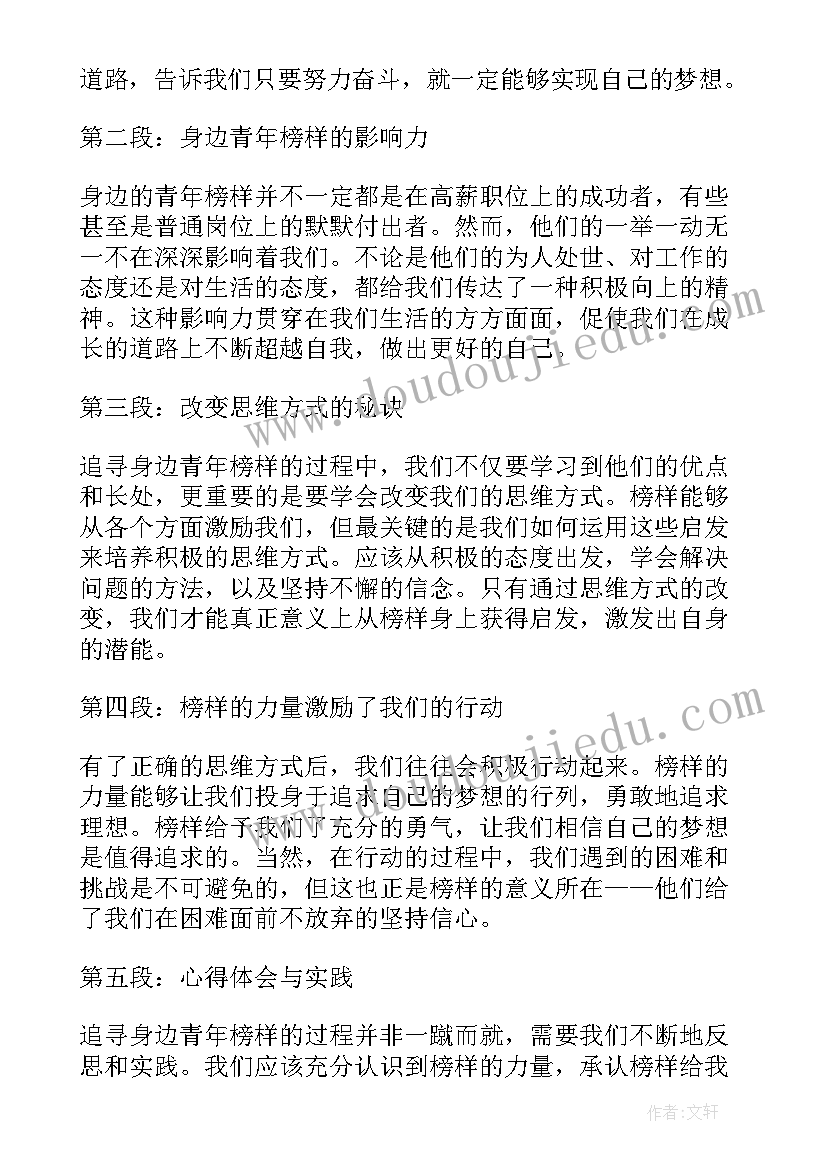 2023年辽台身边榜样专题节目心得(汇总5篇)