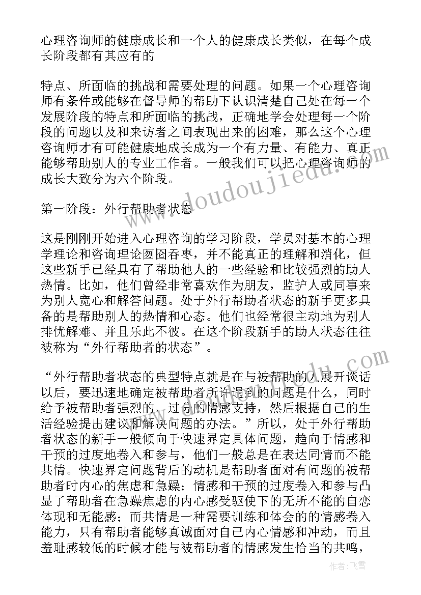 最新咨询师个人工作总结多篇(优秀5篇)