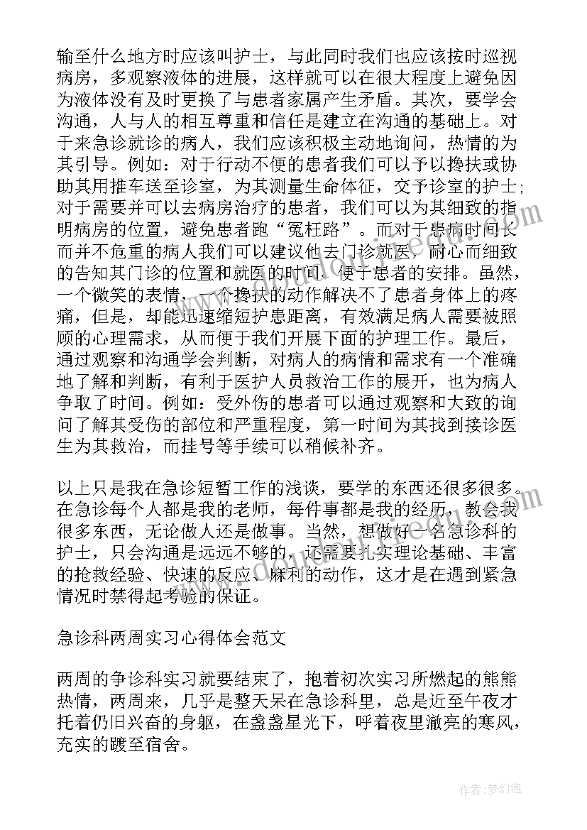 2023年护士急诊实习总结(大全5篇)