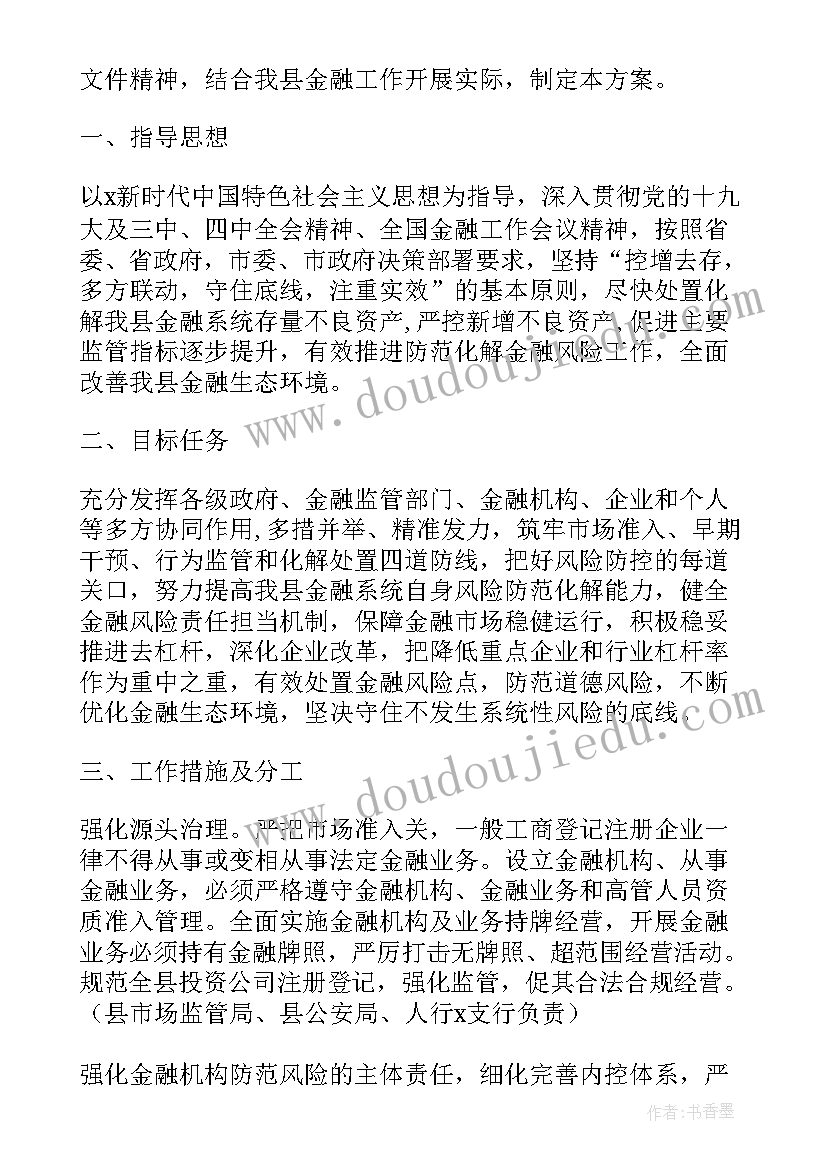 最新防范化解金融风险心得体会总结(实用5篇)