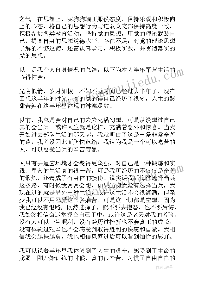 最新新兵三个月个人总结报告(优质10篇)