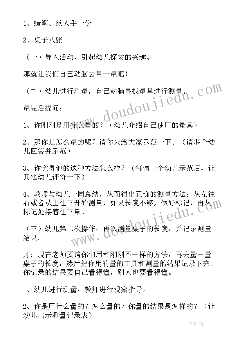 小班数学买水果教学反思 幼儿园大班数学活动教案测量含反思(优秀6篇)