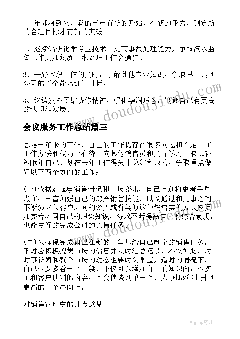 2023年会议服务工作总结 现岗位工作总结(汇总8篇)