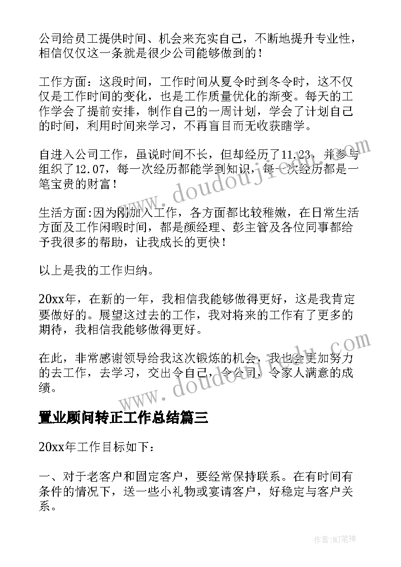 2023年置业顾问转正工作总结(汇总6篇)