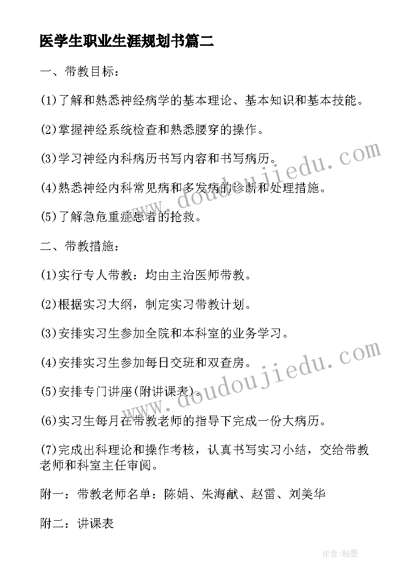 医学生职业生涯规划书(汇总8篇)