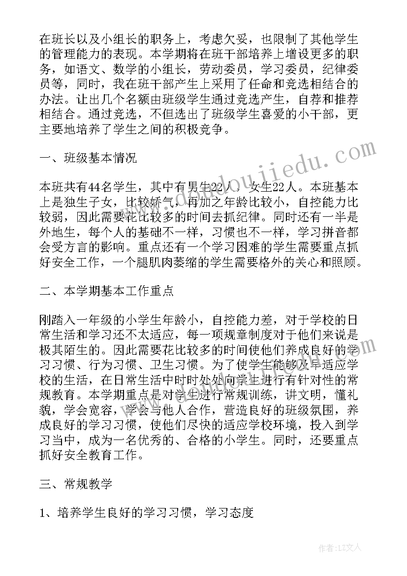 小学教务主任个人工作计划 小学班主任个人工作计划书(通用5篇)