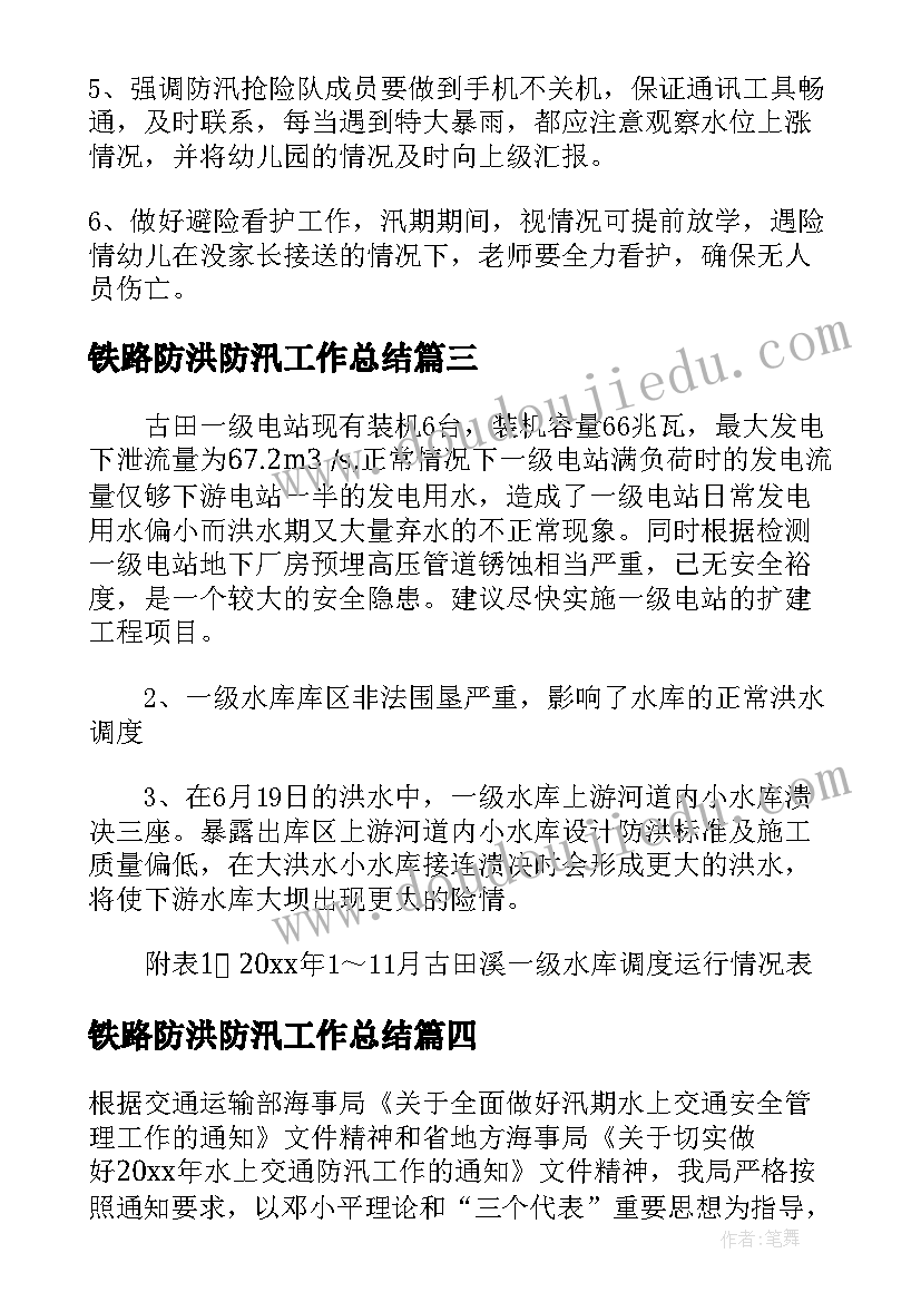 最新铁路防洪防汛工作总结 防洪防汛年终工作总结报告版(精选5篇)