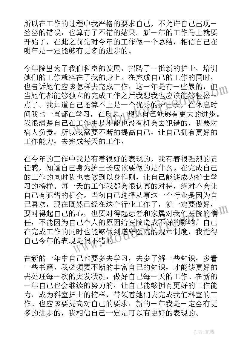 2023年护士个人工作年终总结(优质6篇)