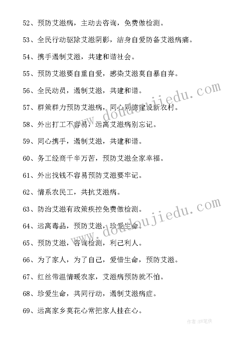 2023年宣传艾滋病的内容 宣传艾滋病的简报(通用7篇)