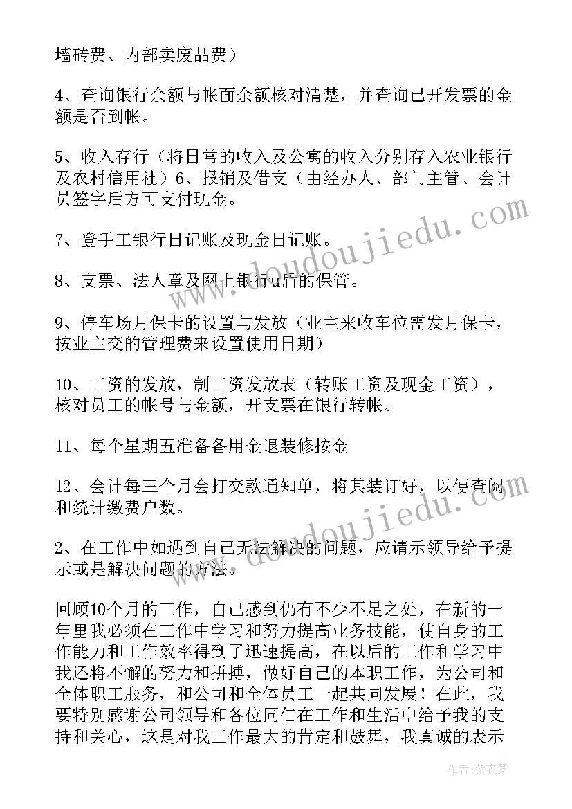 最新出纳个人年度工作总结(模板7篇)