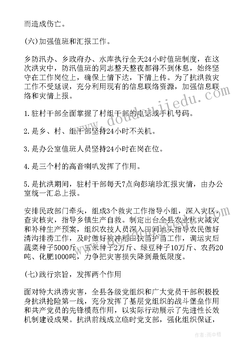 最新抗洪救灾工作总结(模板5篇)