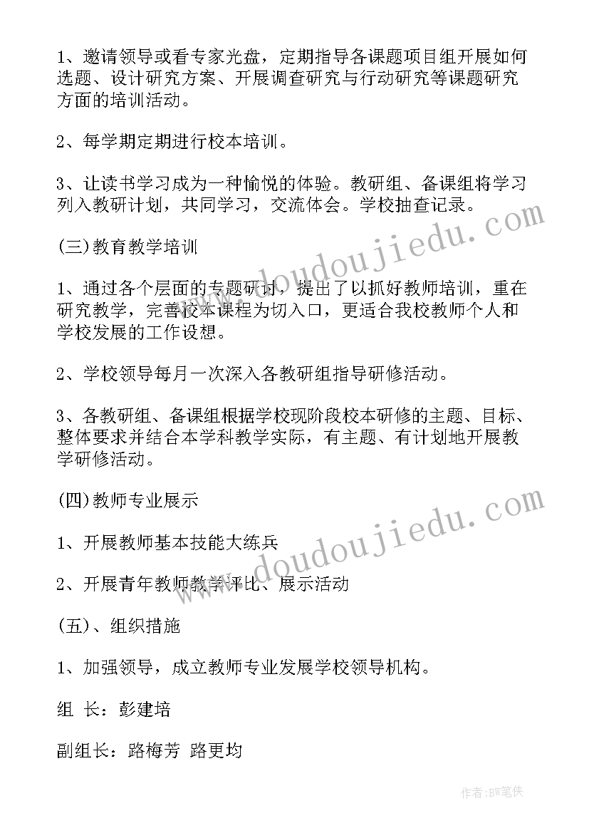 小学教师个人专业发展规划指导思想 小学教师个人专业发展规划(优质5篇)