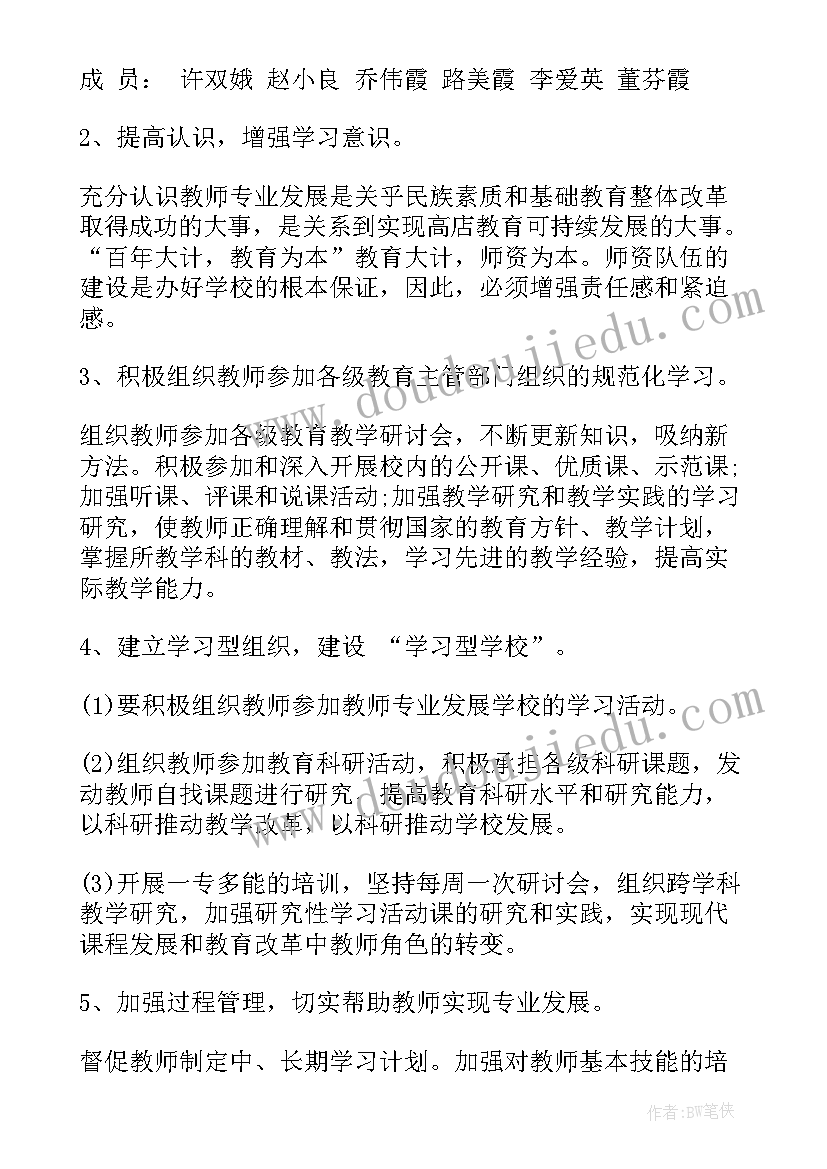 小学教师个人专业发展规划指导思想 小学教师个人专业发展规划(优质5篇)