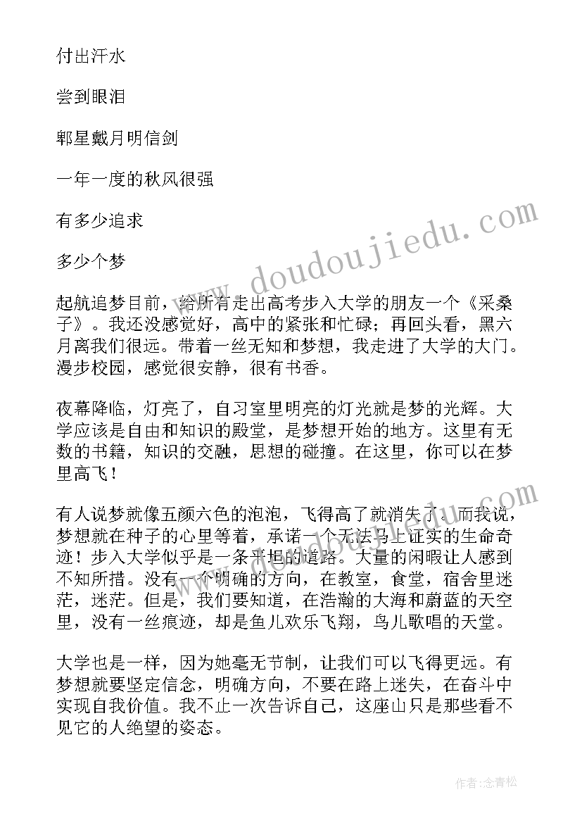 2023年逐梦青春不负韶华演讲稿 追梦青春不负韶华演讲稿(优质5篇)