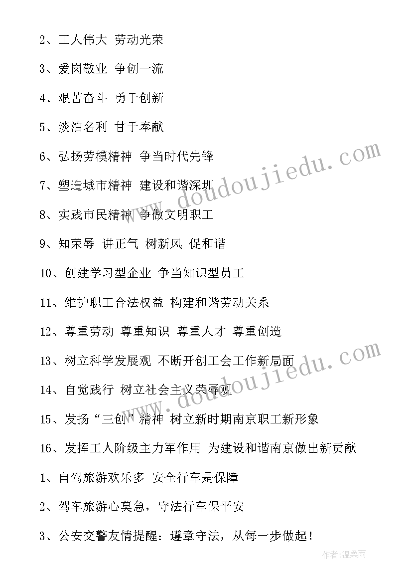 劳动节宣传画手绘 劳动节宣传标语(模板5篇)