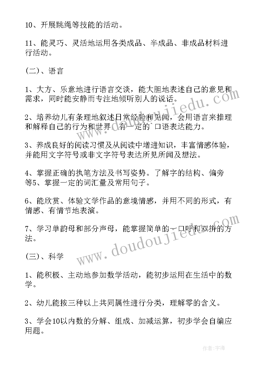 大班的工作计划 大班工作计划(模板5篇)