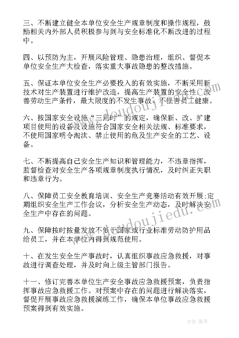 总经理对公司的承诺书(大全5篇)