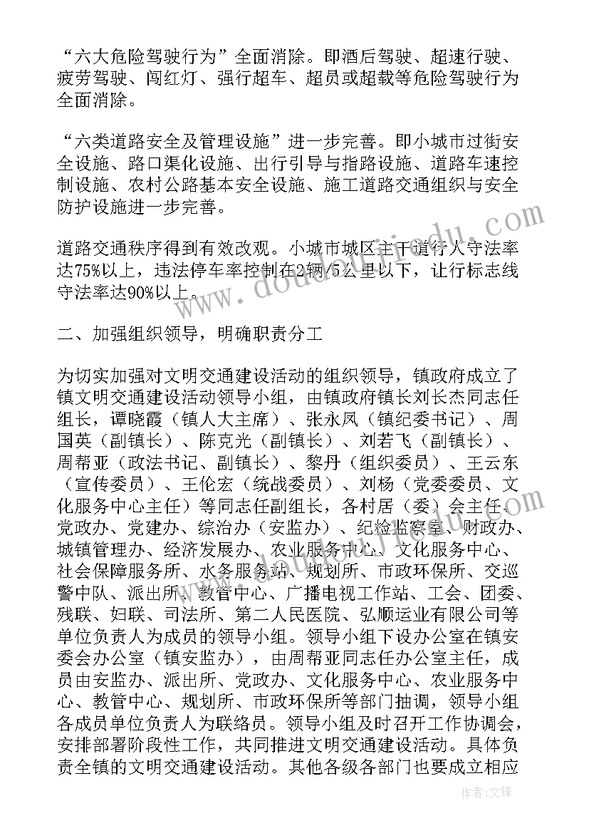 文明交通行动举措和成效 文明交通行动计划实施方案(优秀5篇)