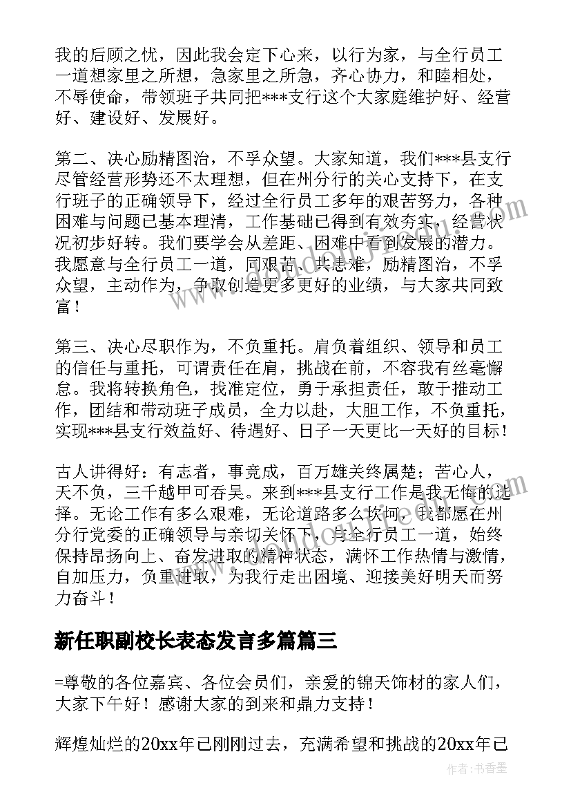 2023年新任职副校长表态发言多篇(精选5篇)