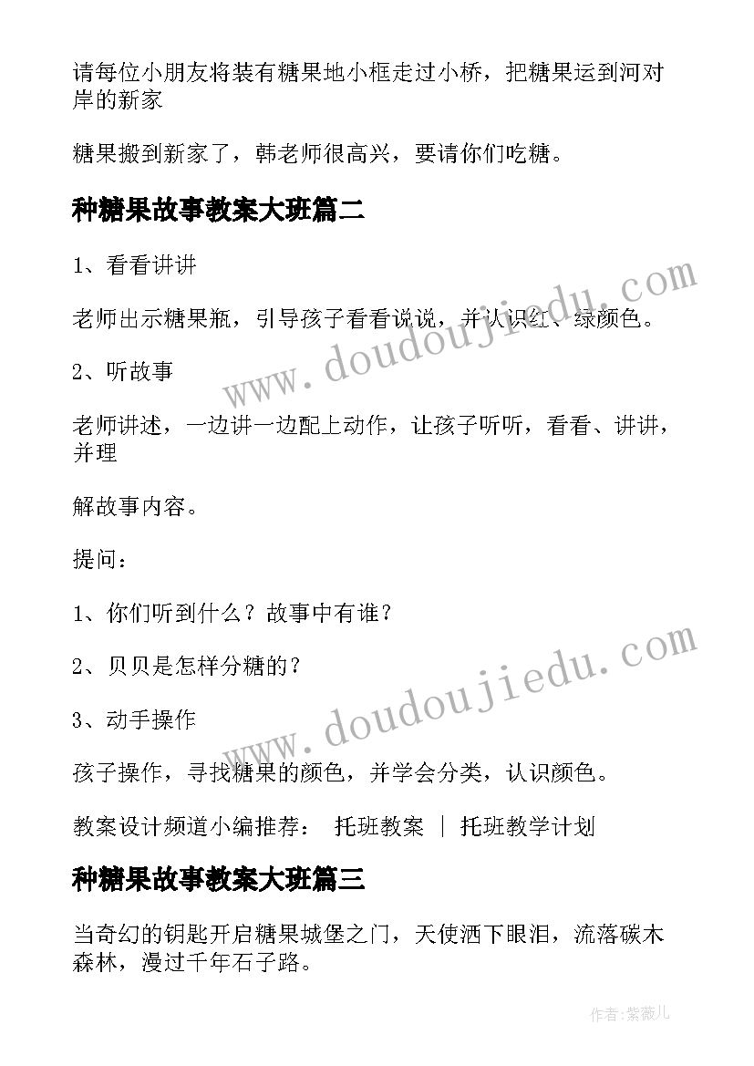 2023年种糖果故事教案大班(汇总5篇)