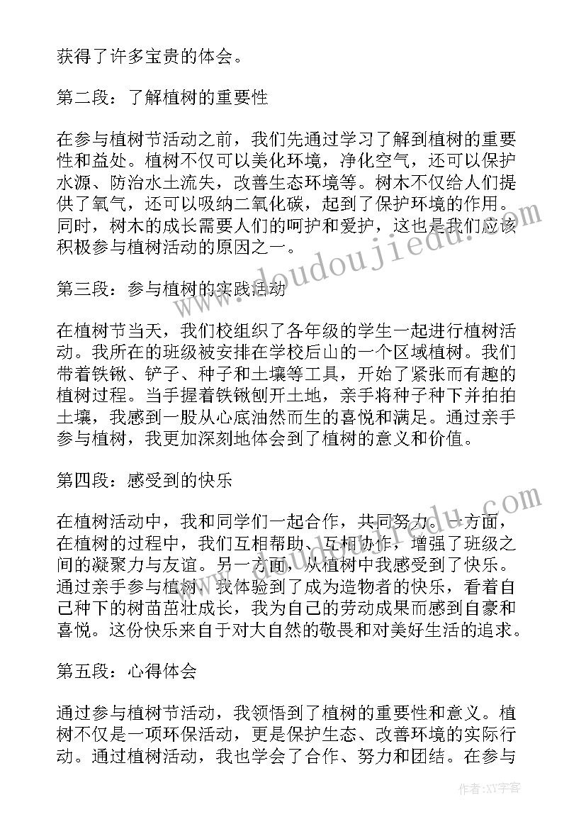 2023年植树节心得体会(实用9篇)