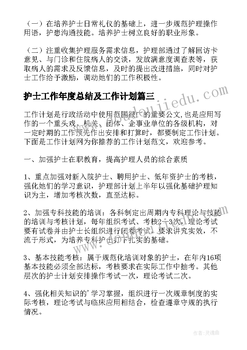 2023年护士工作年度总结及工作计划(大全6篇)