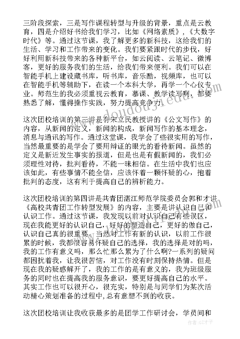 团校培训心得体会总结(通用7篇)