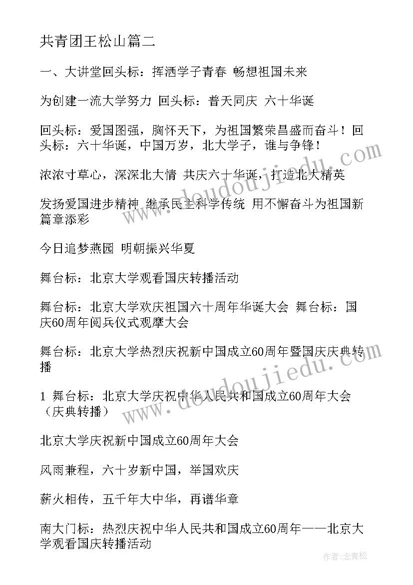 最新共青团王松山 共青团权利心得体会(大全5篇)