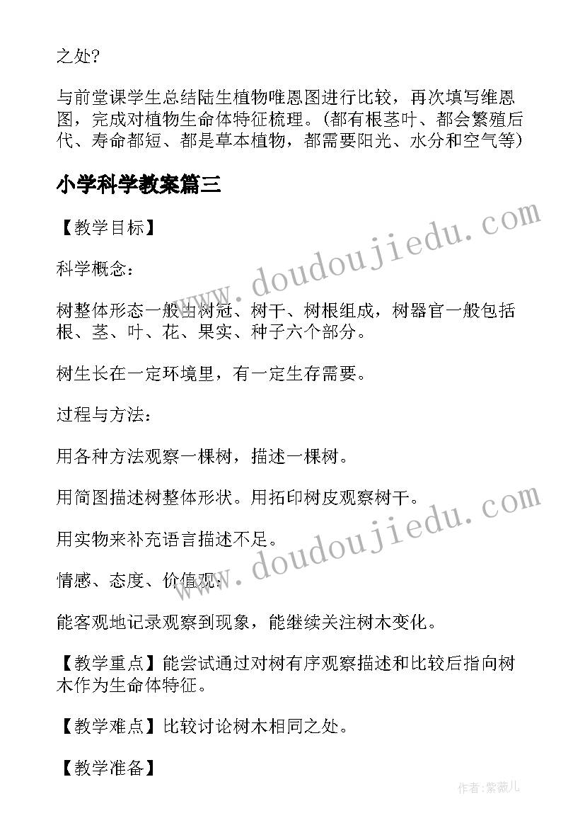 2023年小学科学教案 小学科学教案设计方案实施方案汇编(优质8篇)