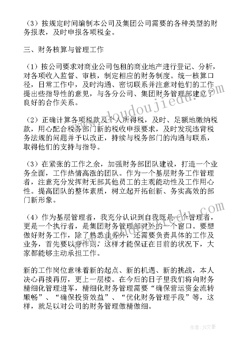 财务试用期转正个人总结(汇总5篇)