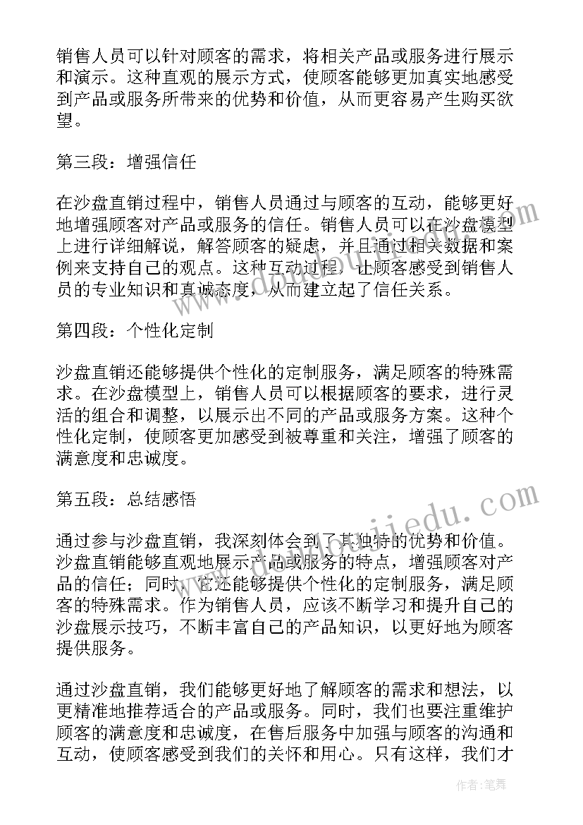 2023年沙盘成功总结 沙盘直销总结心得体会(通用5篇)