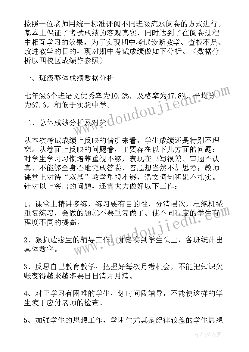 2023年分析语文成绩不理想家长评语(优质5篇)