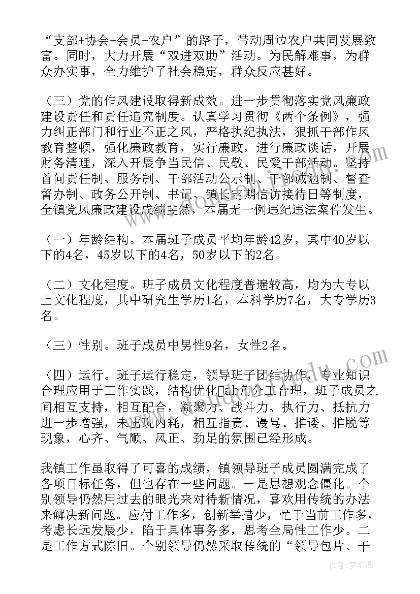 村两委班子运行报告(精选5篇)