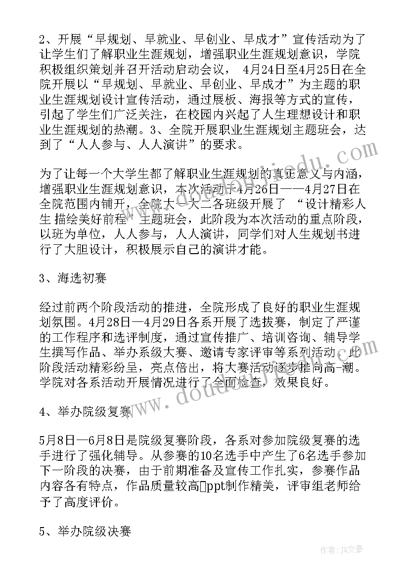 职业生涯规划的总结(实用7篇)