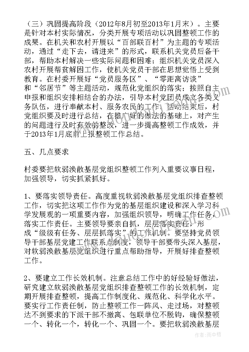 最新基层党组织软弱涣散自查情况报告(大全5篇)