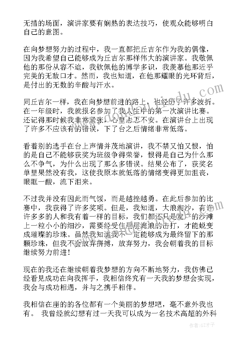 2023年我的梦想艺术家 我的梦想演讲稿(优秀6篇)